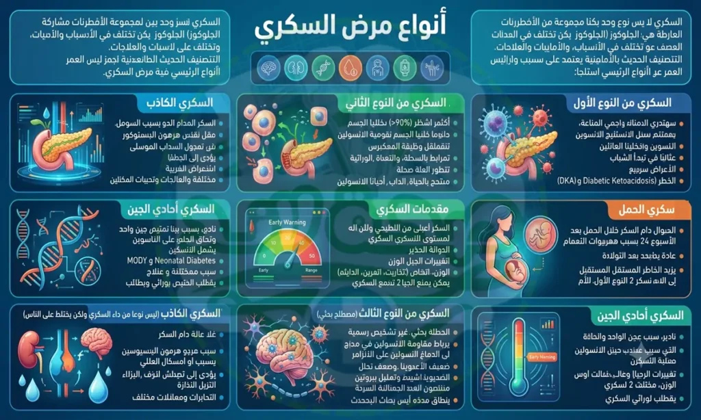 أنواع مرض السكري