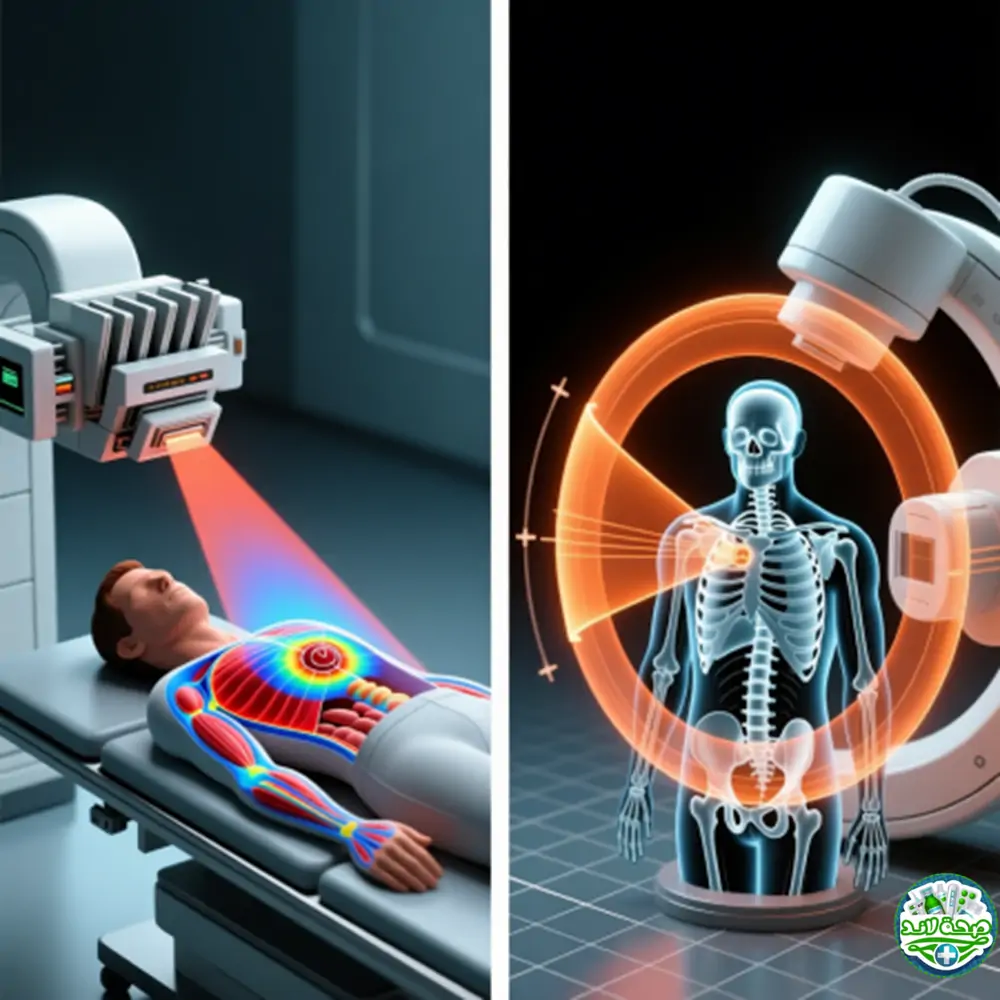 العلاج بالاشعاع الموضعي والعلاج عن بعد