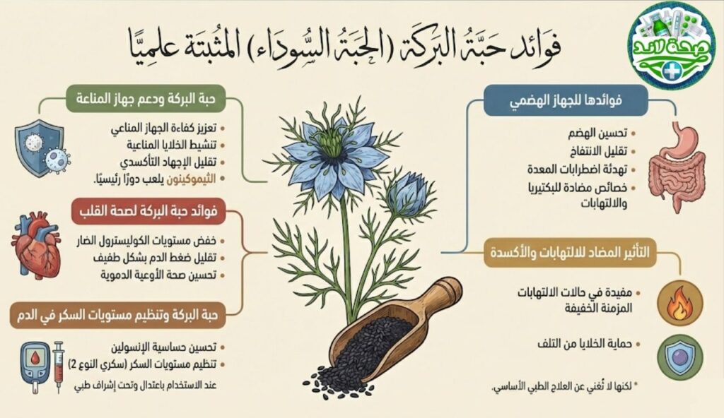 فوائد حبة البركة