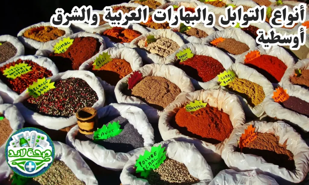أنواع التوابل والبهارات العربية والشرق أوسطية