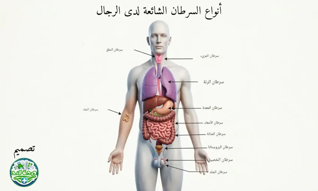 الأنواع الشائعة لدى الرجال