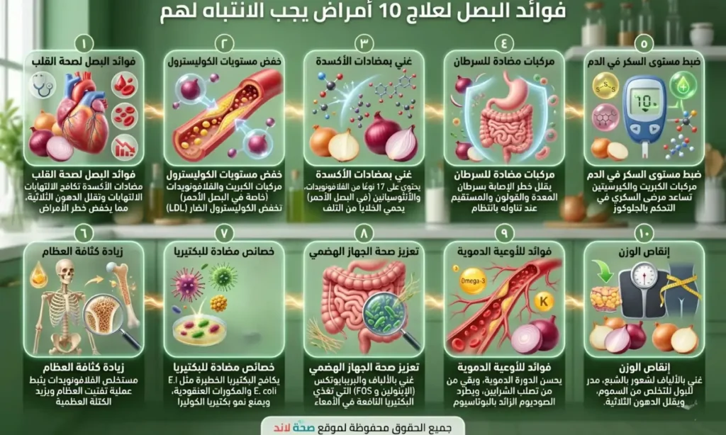 فوائد البصل لعلاج 10 أمراض يجب الانتباه لهم